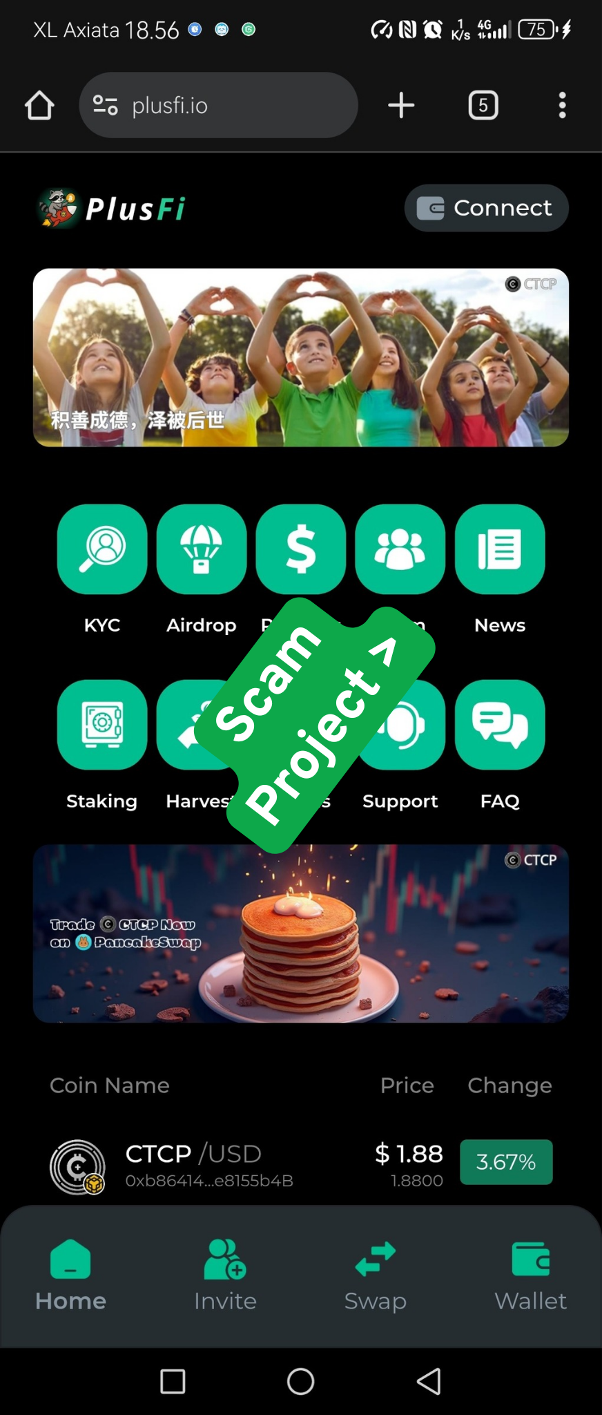 CTCP https://plusfi.io & https://tantin.app itu scam